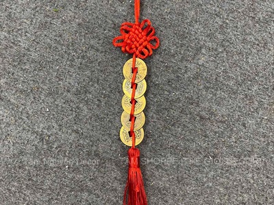 Quạt đỏ hoa Thiên Điểu treo trang trí Tết [Đa dạng chữ - Quạt gỗ] QUAT-08